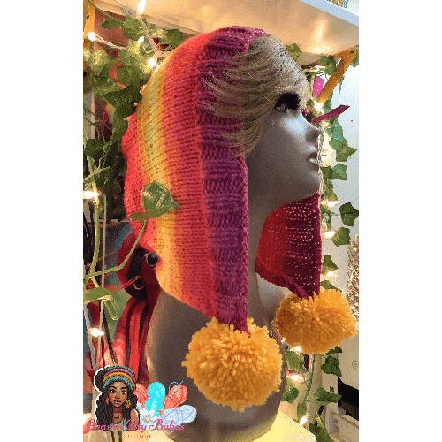 Knit Slouch Hat - Fruity Stripe