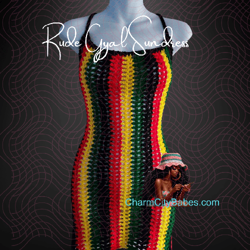 Size Medium Multicolor Bodycon Crochet Dress